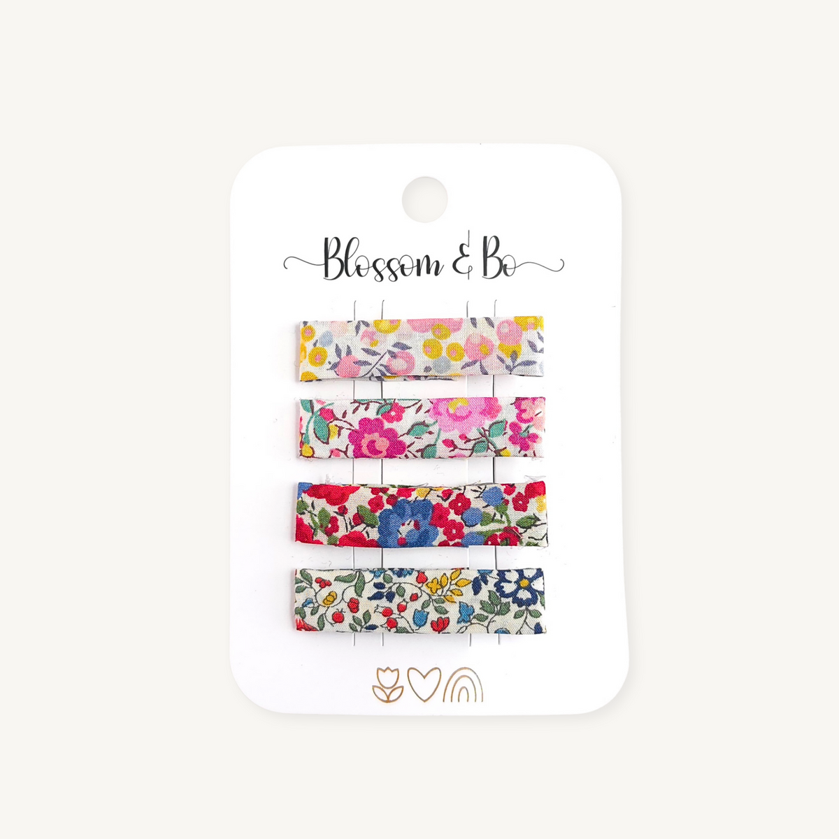 Liberty Floral Alligator Clip Set