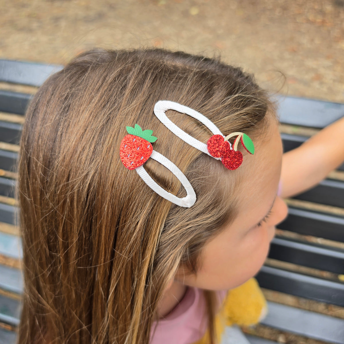 Strawberry & Cherry Snap Clip Set