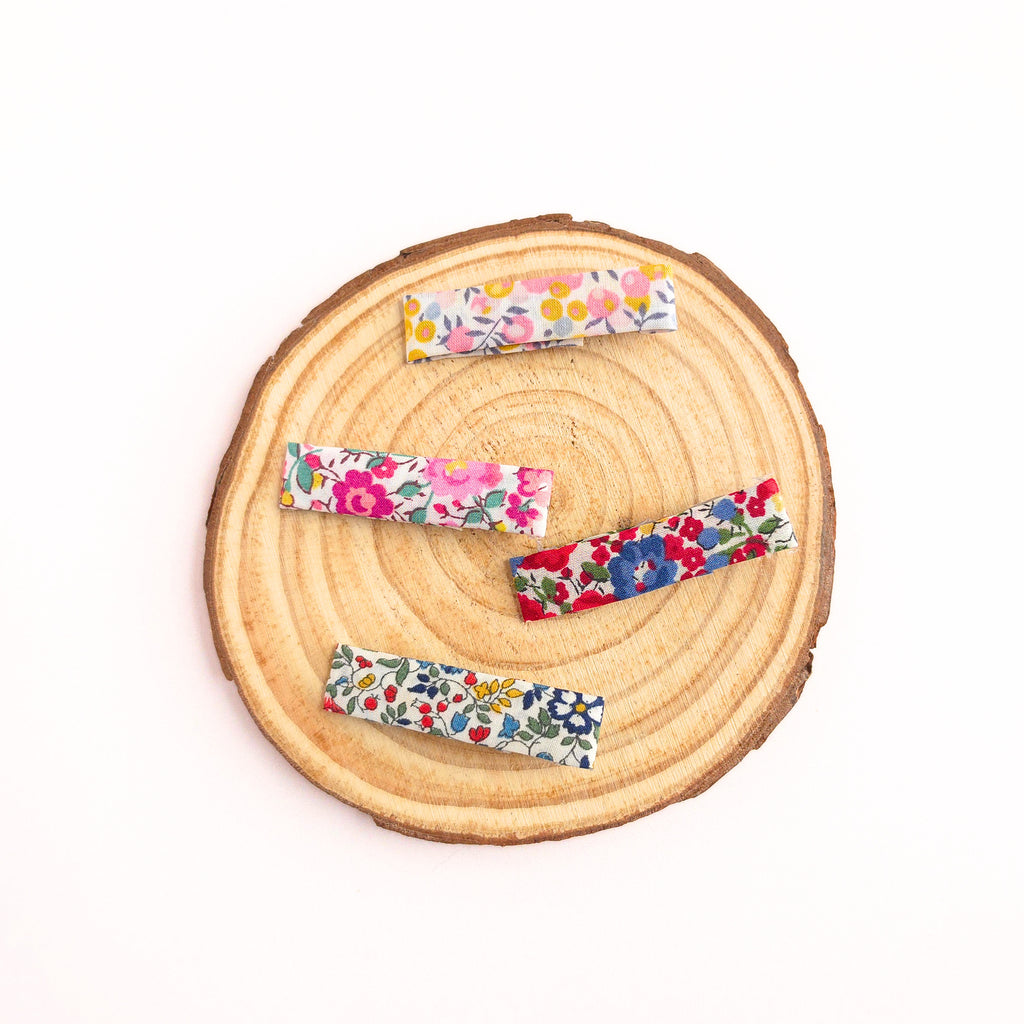 Liberty Floral Alligator Clip Set