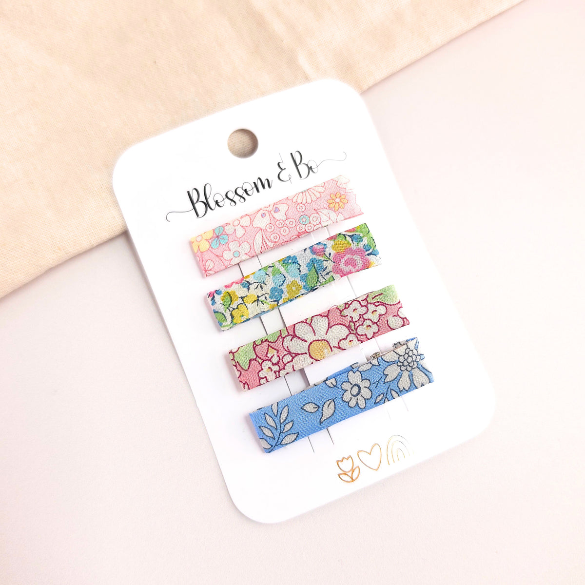 Liberty Floral Alligator Clip Set