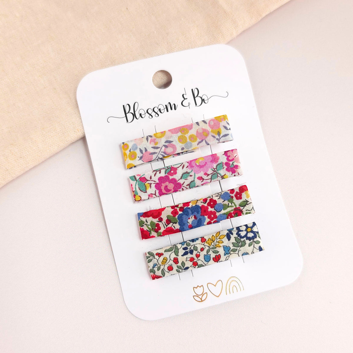 Liberty Floral Alligator Clip Set