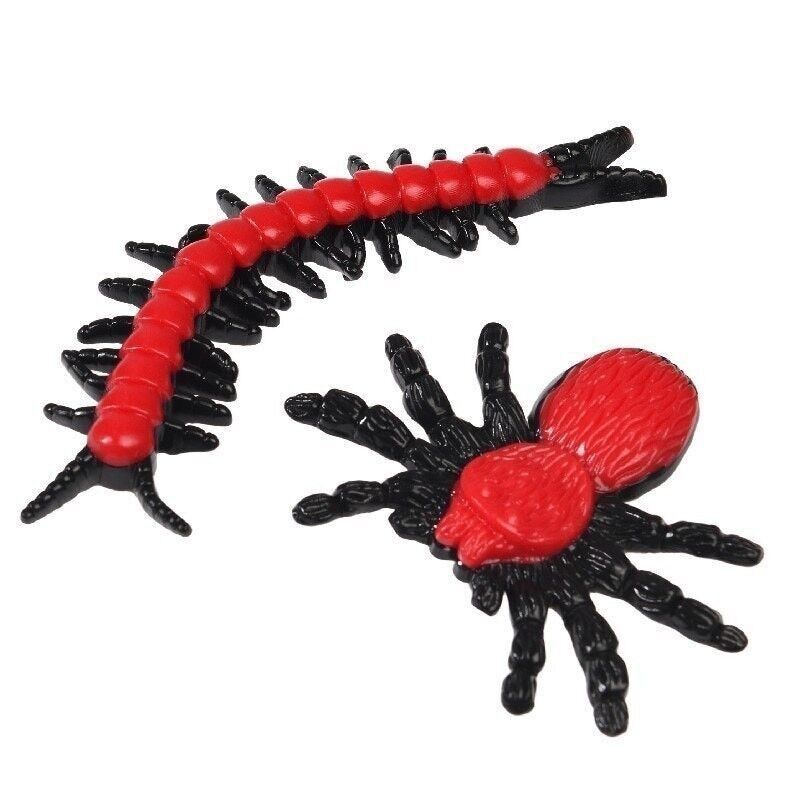 Stretchy spider and centipede novelty toys